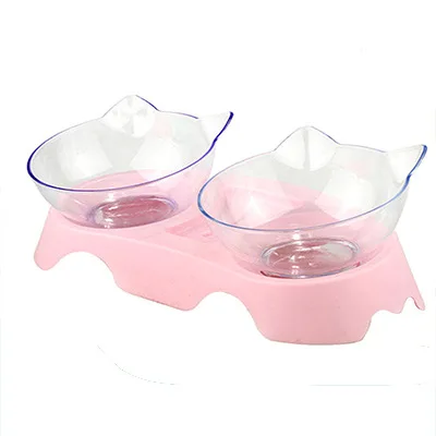 Pet Cat Bowl Dual use cat food Bowls Protect Cervical water Drinking bottle Food Storage Bowl For Dogs Cats pet product