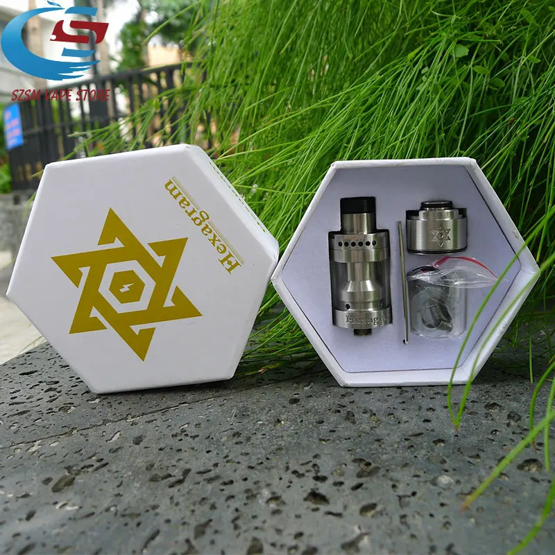 

100% Original THC Tauren RTA 2.5ML Capacity 304SS spray tank for Electronic Cigarette box Mod hookah Vape atomizer VS kayfun V5