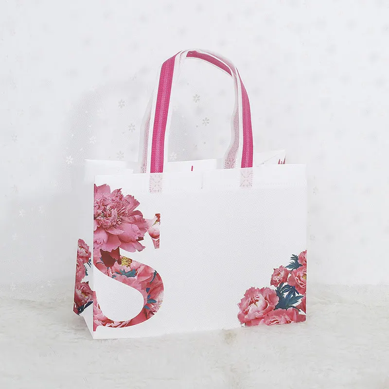Reusable Foldable Shopping Bag Portable Travel Grocery Pocket Tote Plastic Bag Non-woven Fabric Eco Folding Bag Shopping Pouch 4
