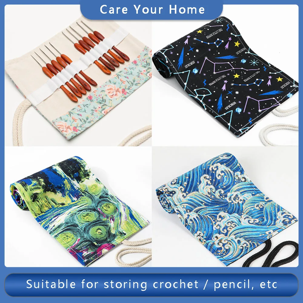 Hooks And Knitting Accessories Bag Crochet Needles Container Storage Case Bag Crafts And Sewing Paint Brushes Storage Holder sewing accessories knitting tool organizer