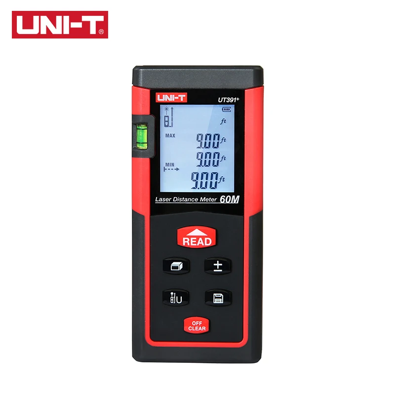 UNI-T UT391+ 60M High Precision Laser Rangefinder Multi-function Distance Measurement Instrument Horizontal Bubble Data Storage UNI-T UT391+ 60M High Precision Laser Rangefinder Multi-function Distance Measurement Instrument Horizontal Bubble Data Storage