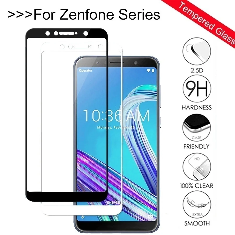 

9H Screen Protector Glass for ASUS Zenfone Max Pro M1 ZB602KL ZB555KL 5 5Z Live L1 ZA550KL ZE620KL ZS620KL Protective Glass