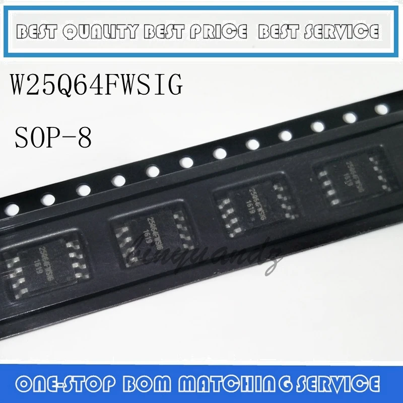 5 шт. набор схем 25Q64FVSIG W25Q64FVSIG 25Q64FWSIG W25Q64FWSIG 25Q64BVSIG W25Q64BVSIG 25Q64 SOP8 | Электроника