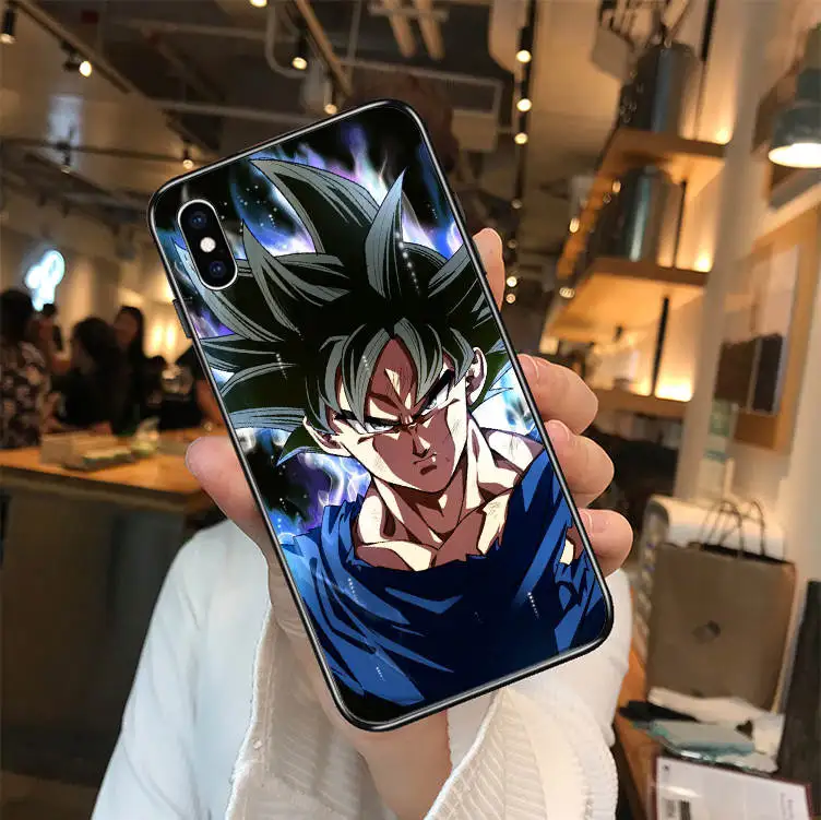 Dragon Ball Z Super DBZ Goku DBS Модный черный мягкий Уретановый Термопластик(tpu) чехол для телефона iPhone MAX XR XS X10 5 5S 5SE 6 6S 7 8 6Plus 7Plus