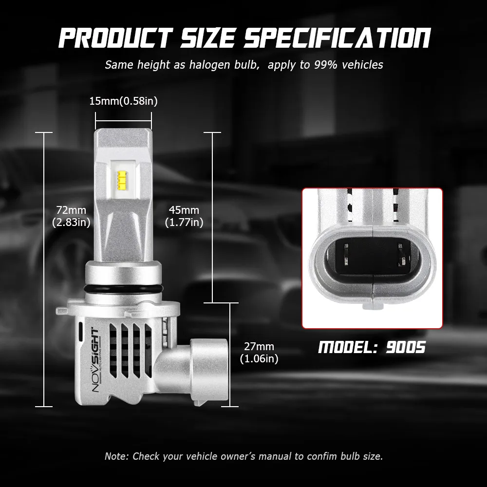NOVSIGHT горячий автомобиль h4 led h7 Фары лампы 6000K h1 h3 h8 h11 светодиодные лампы 12 В 10000лм Высокое качество автомобилей фары