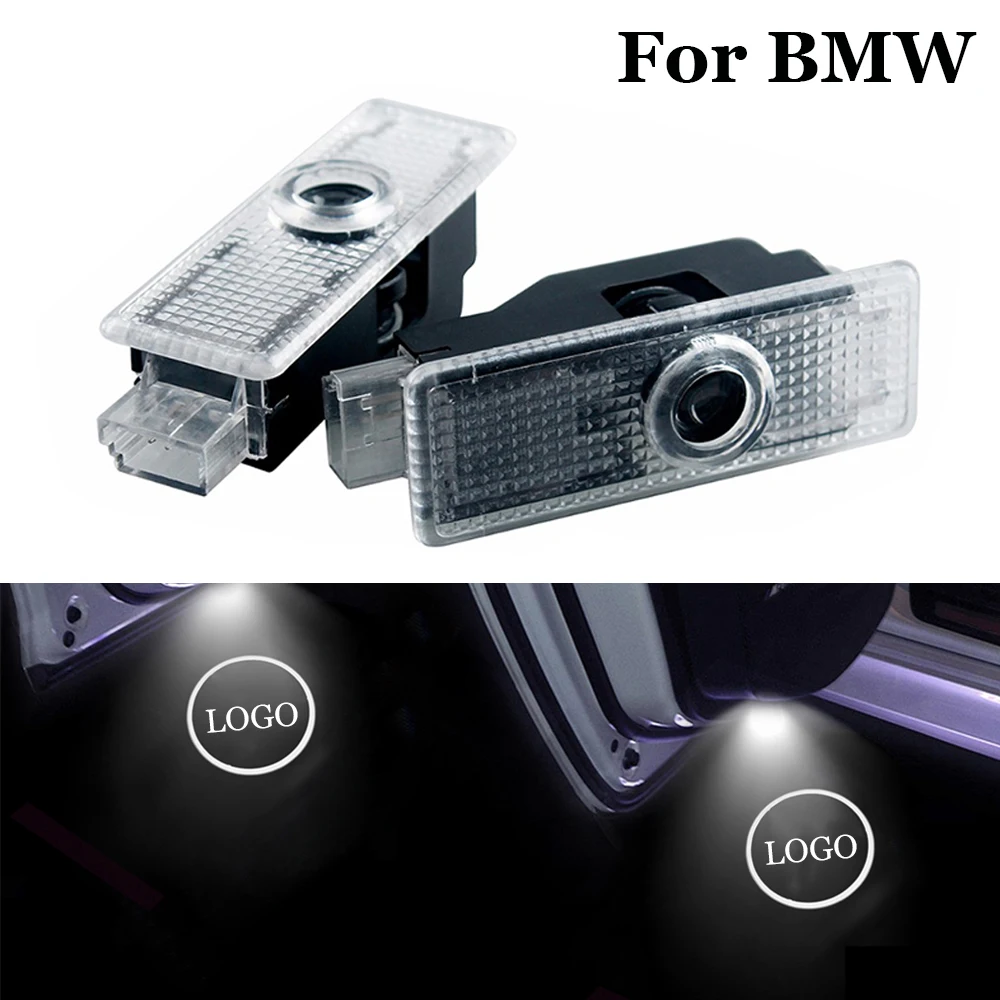 

Led Car Door Decor Light Laser Projector Lamp Auto Logo Emblem Welcome light fits for BMW X1 X3 X5 X6 M3 M5 E90 E91 E70 E60 E81