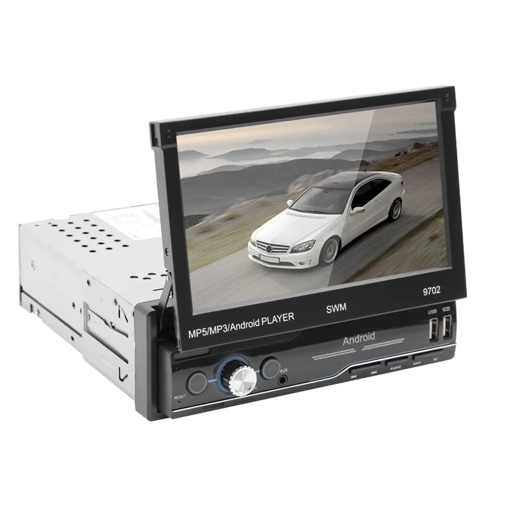 

7 inch Android 8.1 GPS Car Radio Stereo Player 1080P Touch Screen Multimedia Player with GPS FM Dual USB + Rear View Camera