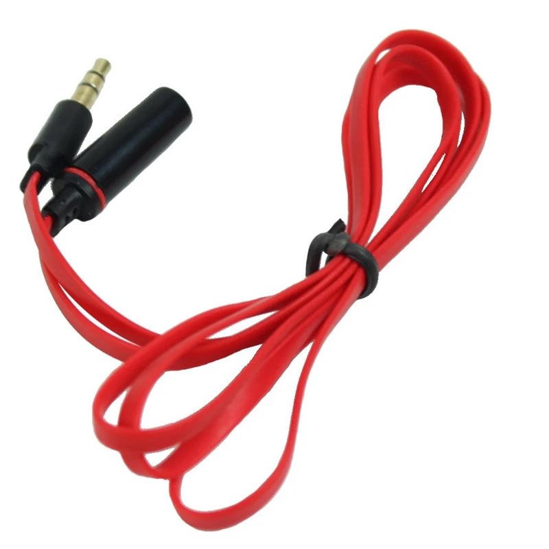 2 шт 90 см 3,5 мм мужчин и женщин M/F разъем для наушников аудио кабель-удлинитель(красный
