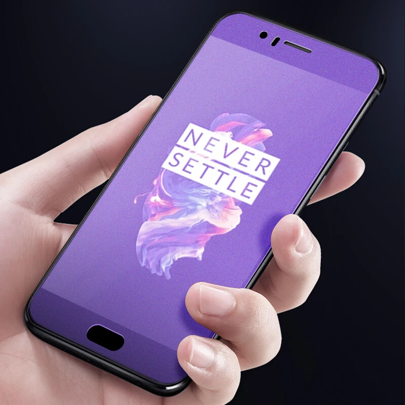 UVR Full Cover Matte Glass For Oneplus 7 5 5T 6 6T Tempered Glass No Fingerprint Screen Protector One Plus 7 5 6T Frosted Film