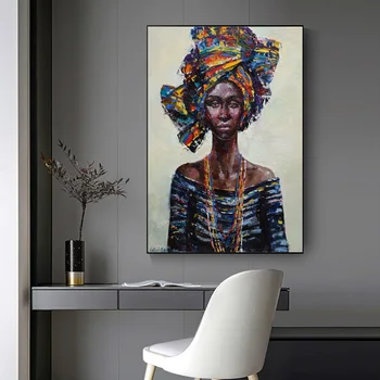 

SELFLESSLY African Queen Black Woman Posters And Prints Modern Canvas Art Wall Painting For Living Room Home Decoration Unframed