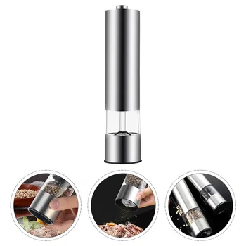 

2pcs Electronic Durable Stainless Steel Reusable Lightweight Grinder Grinding Tool Pepper Mill Hotel Restaurant