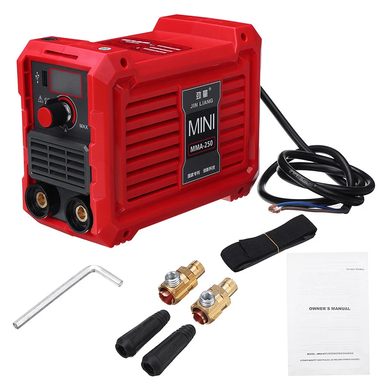 Инвертор постоянного тока сварочный аппарат MIG Welder 220 В IGBT MMA 200/250 А бытовой легкий