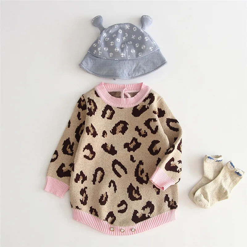 baby clothes Toddler Baby Girls Boys Warm Sweater Romper Knit Crochet Bodysuit Clothes ubranka dla niemowlat #4O09 (17)