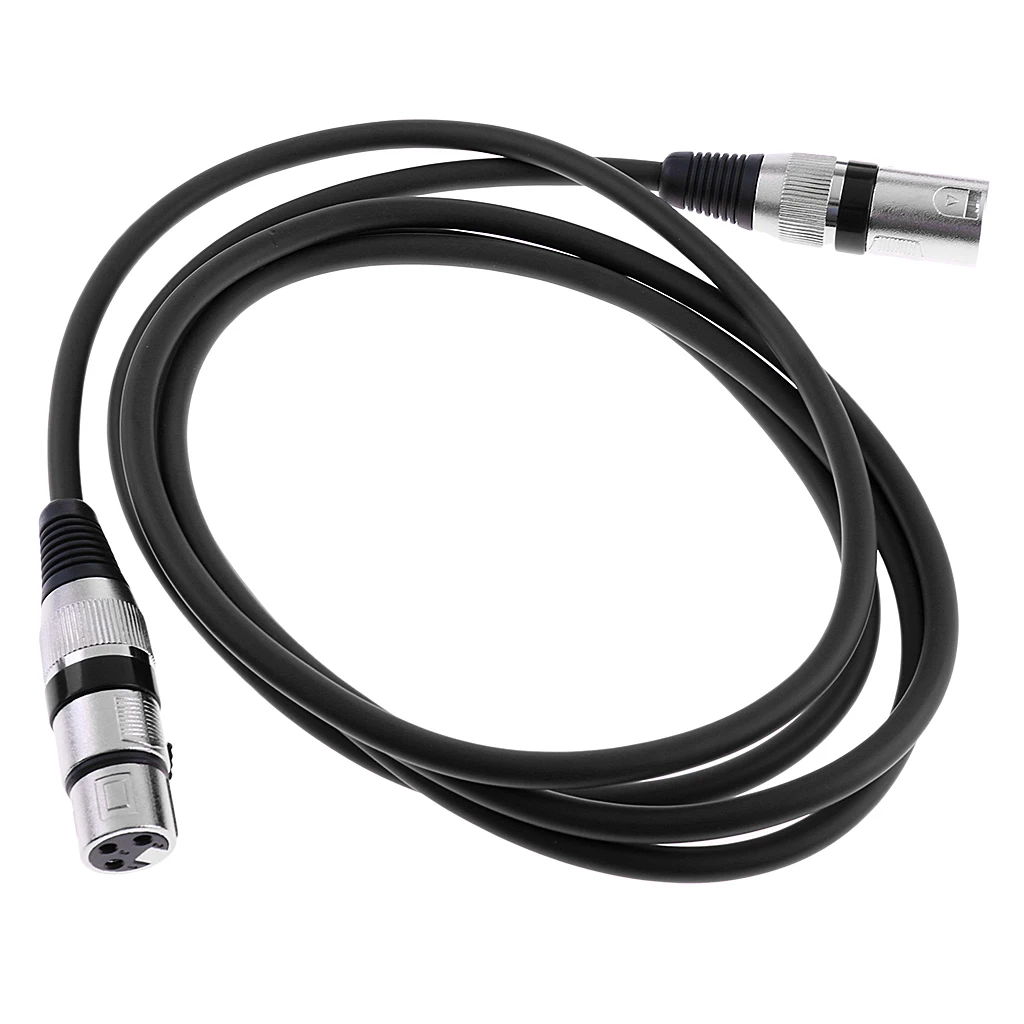 2M/6Ft XLR Male/Female Balance 3pin MIC Shielded Cable Microphone Audio Cord