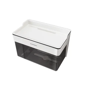 

Punch Free Tampon Tissue Holder Bathroom Waterproof Roll Paper Rack Storage Shelf for Home Toilet (White)