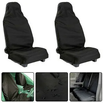 

2 Car Seat Covers-Waterproof Car Seat Cover-Black Seat Cover Polyester Fiber Seat Cover Oil and Wear Resistant Seat Cover