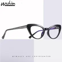 Очки формы "кошачий глаз" в Для женщин антибликовыми свойствами светильник оправы для очков TR90 женские очки прозрачные антибликовое очки с диоптриями UV40