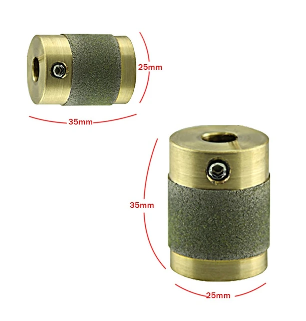 19mm/25mm Diamond Copper Grinder Brass Core Standard Grit Stained