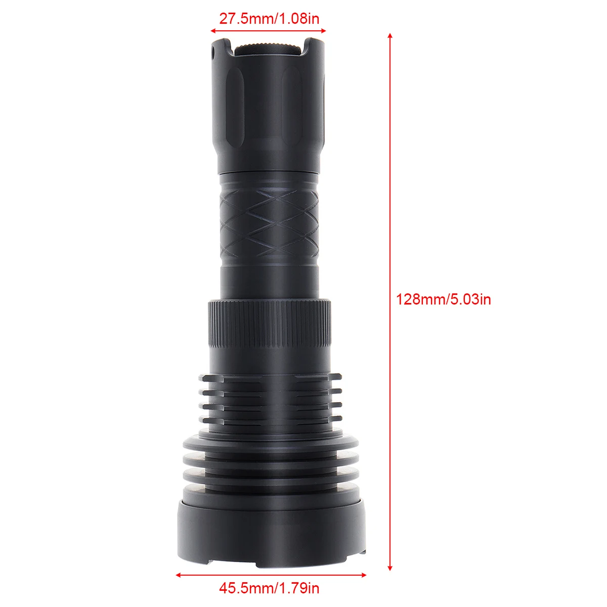 Mini 850 Lumen XPL HD Focus 5 Groups/14 Modes Zoom Waterproof Flashlight with 200m Range Support  One 18650 Battery