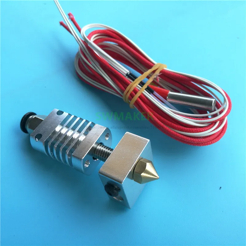 SWMAKER Reprap Anet E12 3D принтер 0.4mm1.75 мм hotend набор W/a Синий MK8 носок 3D принтер запчасти