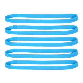 

5Pcs Plain Elastics Long Elastics Headband Sport Headbands for Women and Men