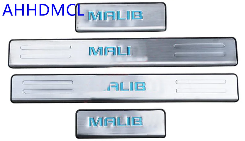 2012-2019 external Автомобильная Накладка на порог полосы порога полосы для Chevrolet Malibu 2012 2013 - Название цвета: 2012-2019 external