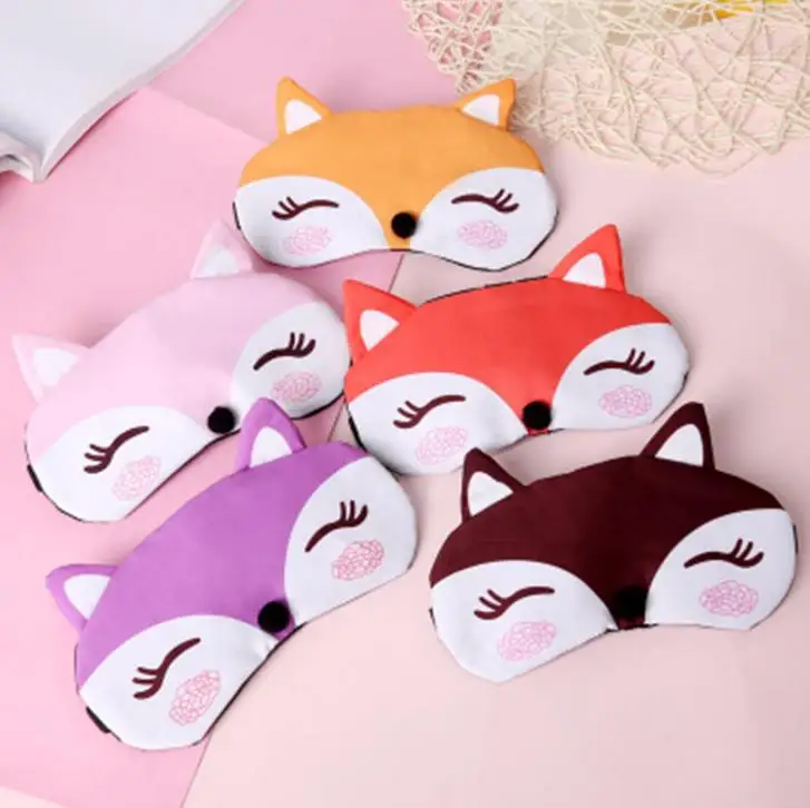 1 шт Kawaii Animal Fox 3D маска для сна натуральный спальный глаз маска-козырек для глаз оттенок покрытия глаз мягкие повязки на глаза стаканчики для вечеринки, подарков