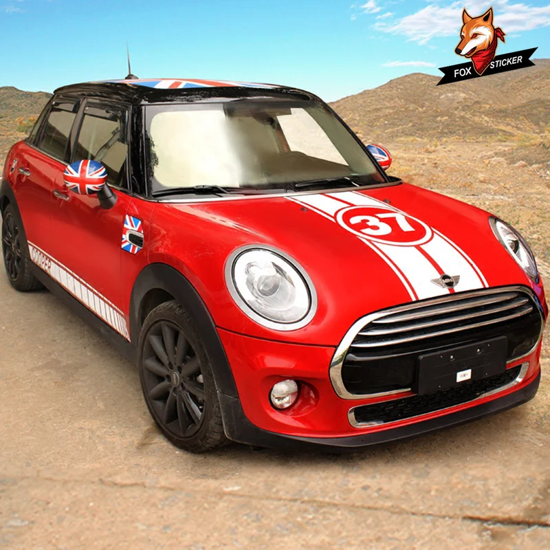 

Car Side Skirt Door Body Waist Decal Sticker Gloss Auto Side Car Sticker for MINI Cooper S One D JCW Clubman F54 F55 F56 R60