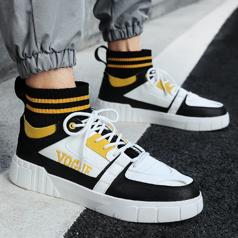

Men's Sneakers Comfortable Mans Footwear High Quality Men's shoes Trend High Top Men's Casual Shoes Fashion Shoes Zapatos Hombre
