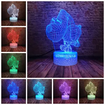 

Cute 3D Illusion LED Desk Nightlight Colorful Changing Light Dog Animal Figure Model Light-up Toys Kids