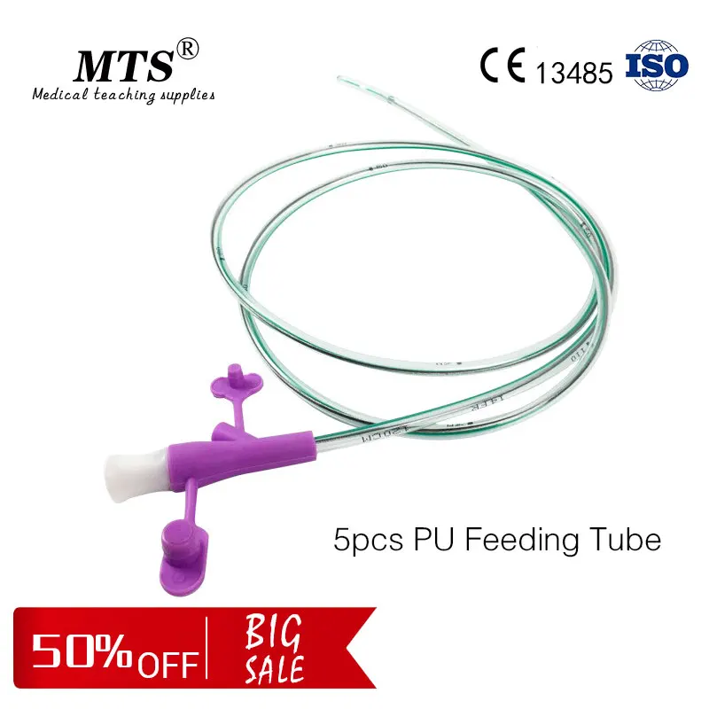 5pcs/lot Medical PU Feeding Tube Fr16 multi function connector Stomach tube hospital or Home patient care