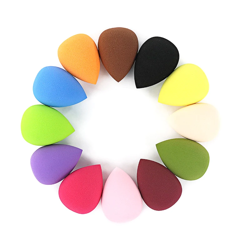 

1pcs Waterdrop Shaped 16 Colors China Wholesale Premium Big Size Make Up Beauty Sponge Blender 3D Latex Free Makeup Sponge