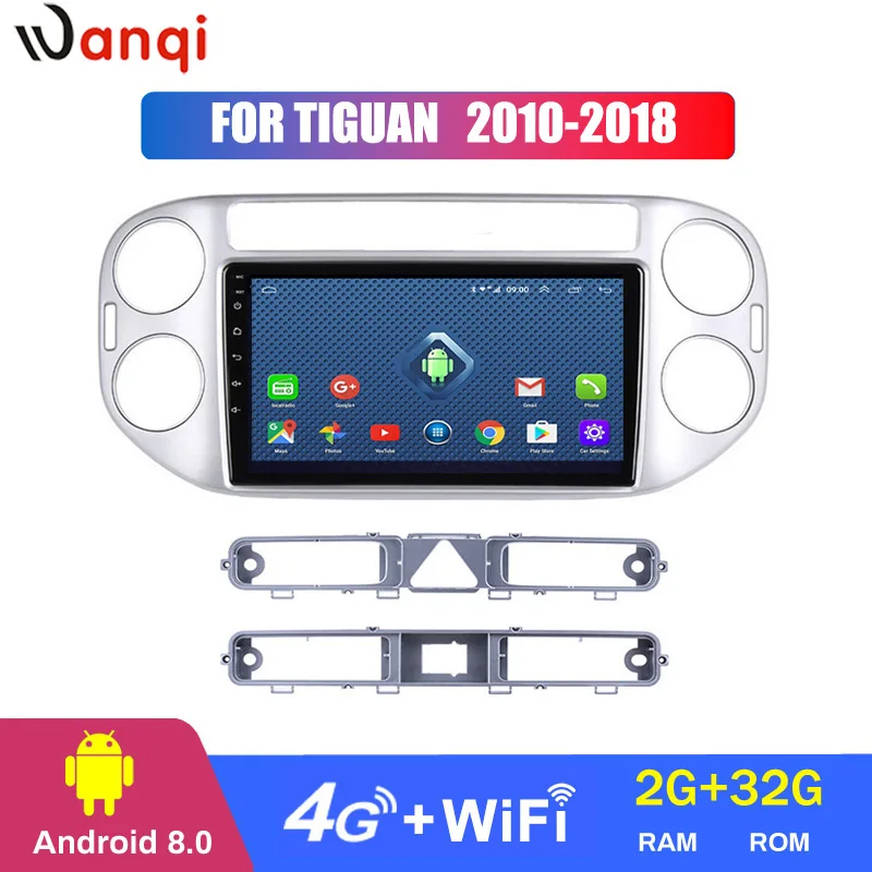4G Lte All Netcom 9 дюймов android 8 0 full touch для tiguan 2010-2018 автомобильный dvd мультимедиа gps