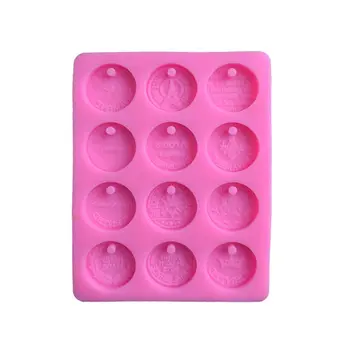 

Travel Commemorative Coin Pendant Silicone Mold DIY Resin Jewelry Baking Tools