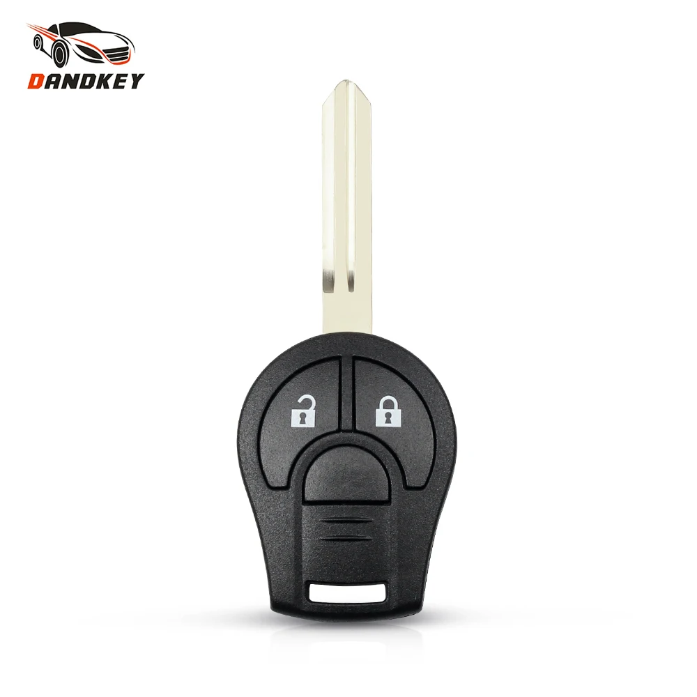 Dandkey Hight Quality 2 Buttons Car Remote Key Case Black Shell For Nissan Cube Juke Rogue Suny Sylphy March Tiida Micra | Автомобили и