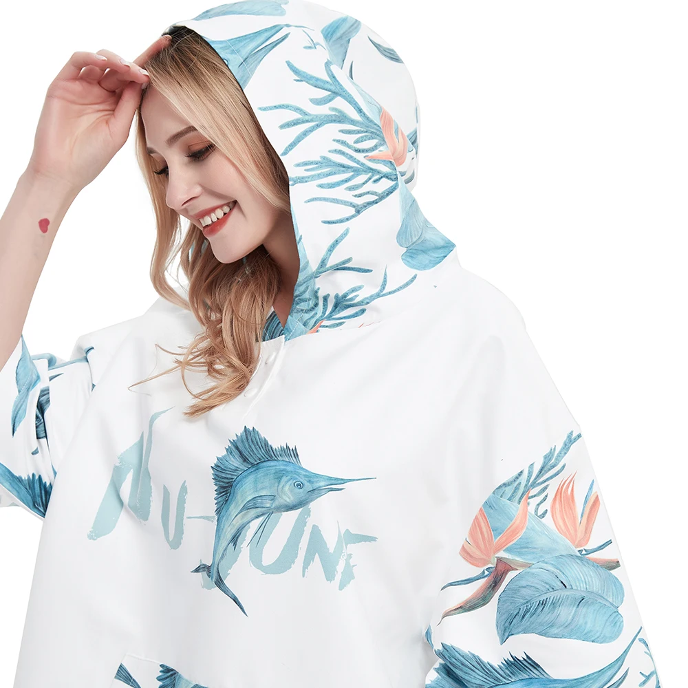 Nu-June-Unisex Microfiber Hooded Cloak, Wetsuit Changing Robe, Poncho Beach Towel, Parent Quick Drying, Sport Cloak, Swim Bathro
