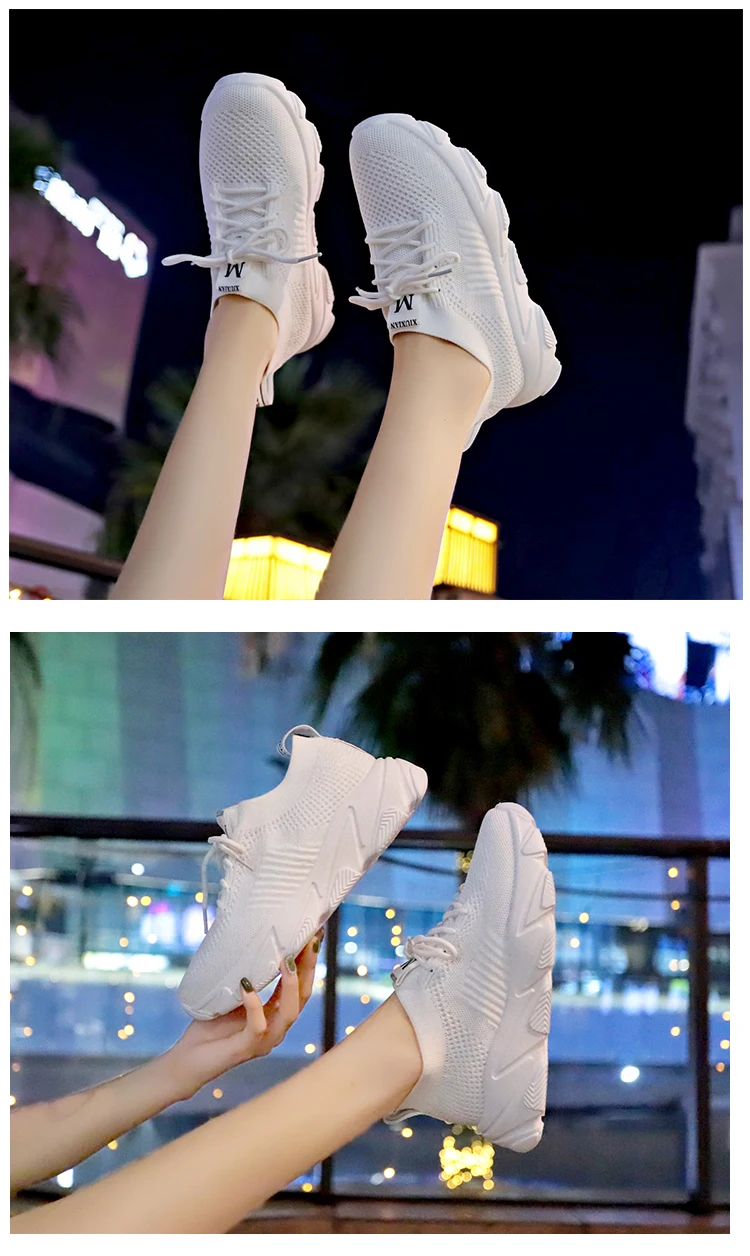 Tenis Feminino Female Platform Sneakers Women Tennis Shoes for Outdoor Lace Up Air Mesh Shoes Ladies Zapatillas Mujer