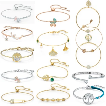 

2020 New High Quality Original SWA Bracelet with Original Engraved Woman Jewelry Gift Party Wedding Jewelry Free Shipping