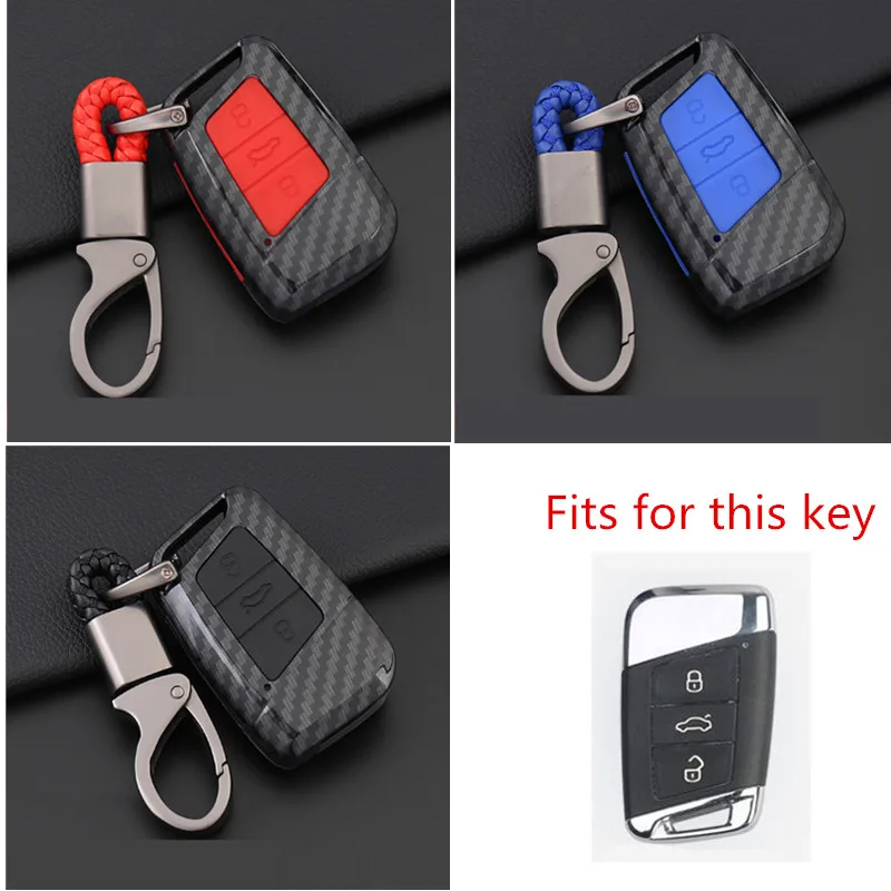Carbon-Car-Key-Case-Cover-for-VW-Volkswagen-Golf-4-5-6-Bora-Jetta-POLO-Passat (5)