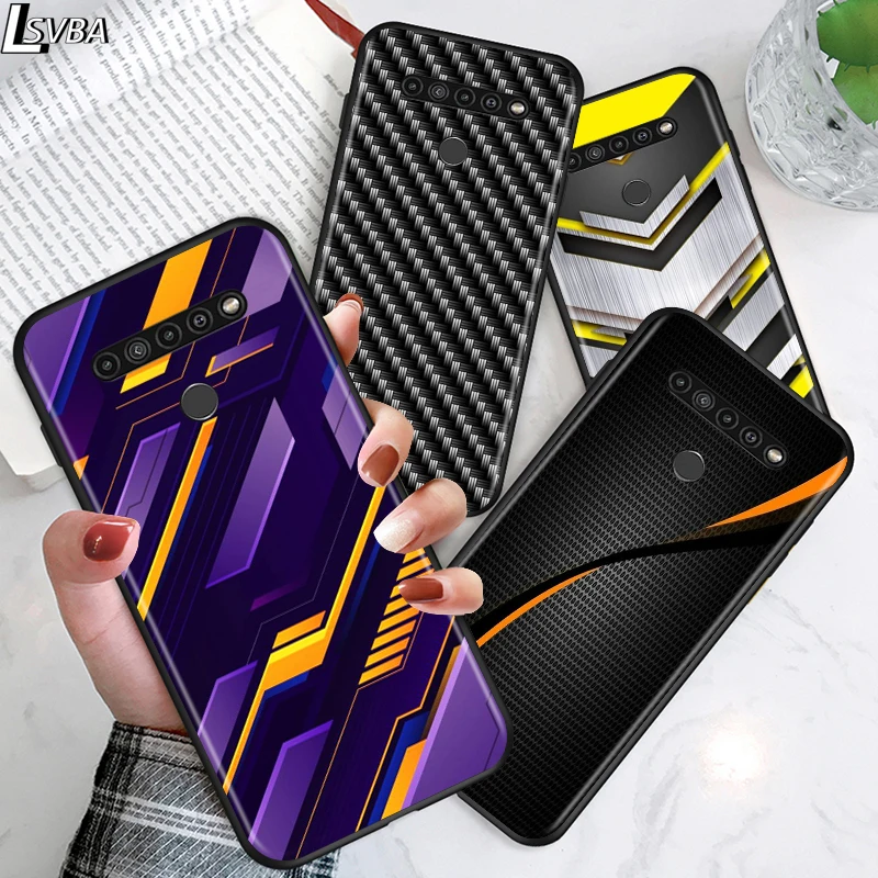 Car Carbon Fibre For Lg G8 G8S G8X V30 V35 V40 V50 V60 Thinq Q60 K40 K50 K30 K41 K51 K61 K71 K22 Black Phone Case