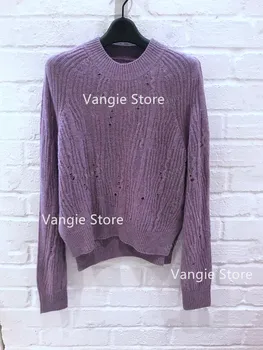 

Cashmere Women Knitted Sweater O-neck Long Sleeve Lady Jumper Knitwear Female Autumn Winter Pullover Top