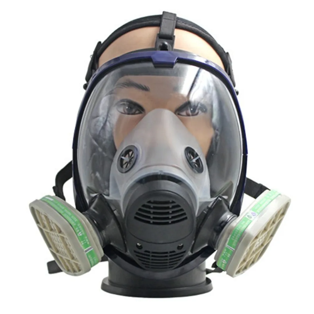 

Anti-dust Anti Ammonia Gas Safety Mask Full Facepiece Respirator Gas Mask with Filter for Industry Painting Spraying