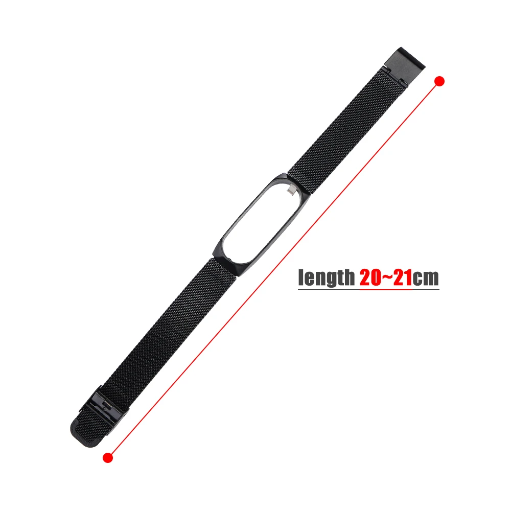 Браслет из нержавеющей стали для Xiaomi Mi band 3 4 сменный металлический браслет xiaomi Band4