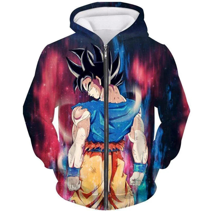 Jacket Men 3d Anime Jackets Dragon Ball Z Hoodies Zipper Hooded Hoodie Men Women Autumn Cosplay Costume Boys Cartoon Coats Anime Costumes Aliexpress