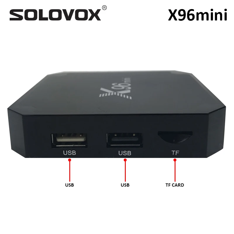 SOLOVOX X96 мини тв приставка ос Android 7,1 смарт тв приставка 2 гб 16 гб четырехъядерный процессор Amlogic S905W 2,4 ггц WiFi приставка 1 гб 8 гб X96mini