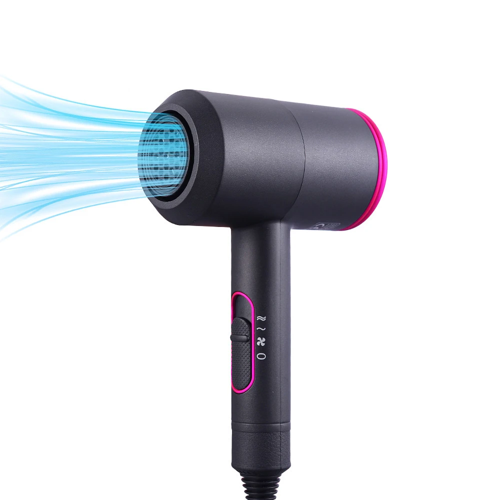 

Ionic Hair Dryer Portable Blow Dryer Fast Drying Negative Ion Hairdryer Blowdryer with Diffuser Concentrator Nozzle Home Travel