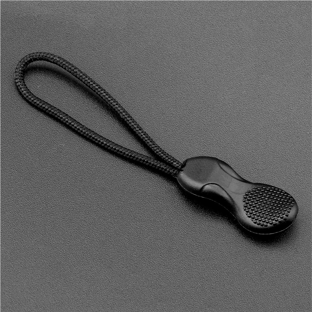 10Pcs Calabash Head Zipper Puller Clothing Plastic Zipper Head Compact Pulling Rope Luggage Bag Tail Rope for