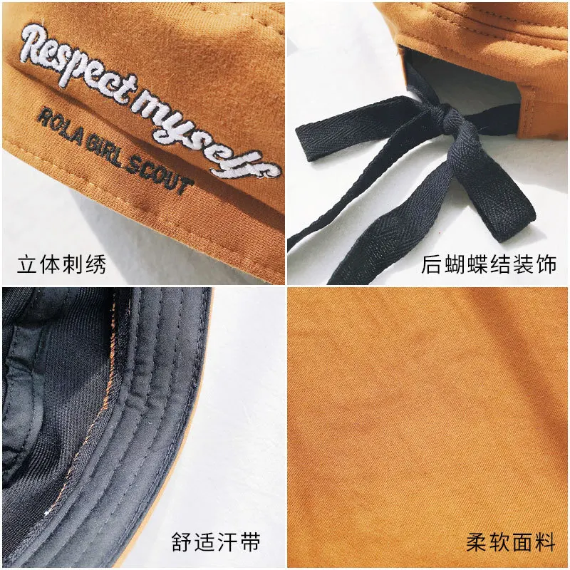 Elegant Female Beret Hat Casual Streetwear 90s Girls Beret Cap Female French Beret Cap Women Embroidery letters Painter hats