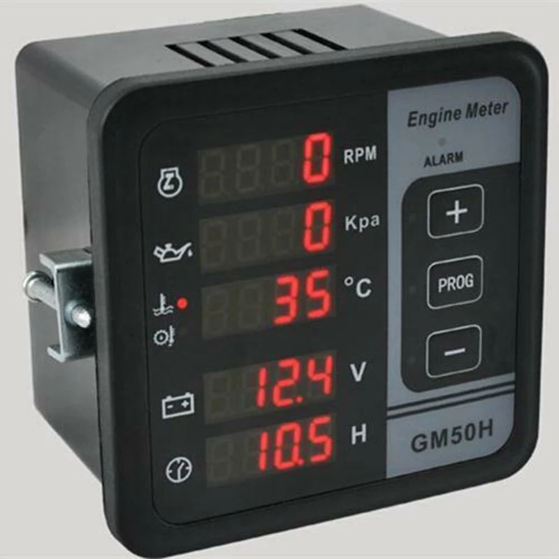 Gm50H двигатель цифровой дисплей Многофункциональный Напряжение Частота Температура воды масло давление Тахометр Генератор контроллер
