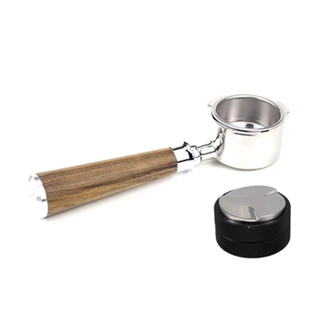 

51mm Stainless Steel Bottomless Espresso Machine Powder Press Set for Delonghi EC680/EC685 Filter Basket